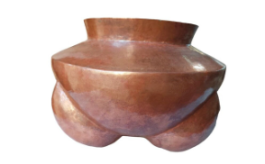 Copper Vessel with Round Legs