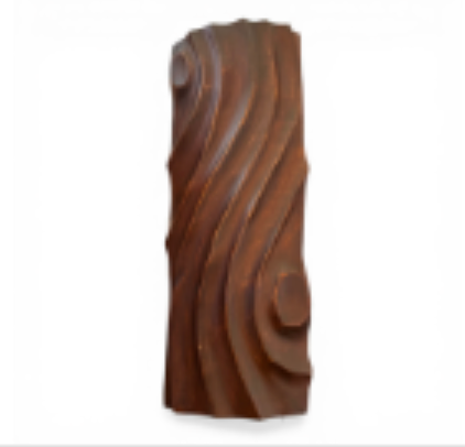 Abstract Carved Wood Sculpture