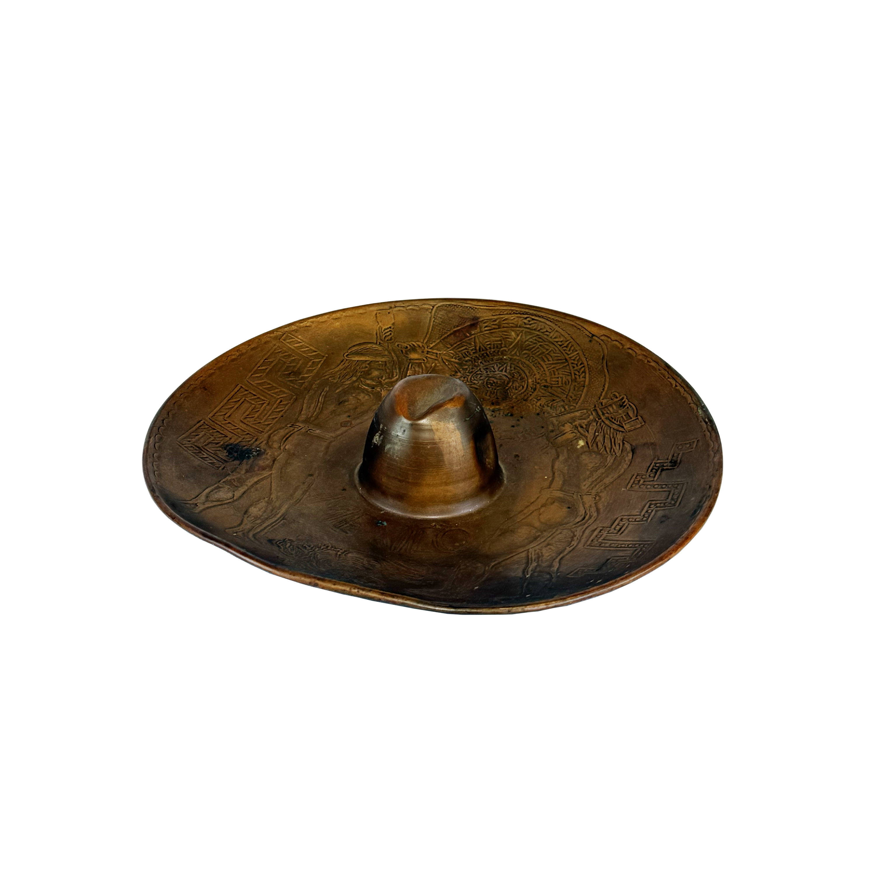 Copper Sombrero Ashtray