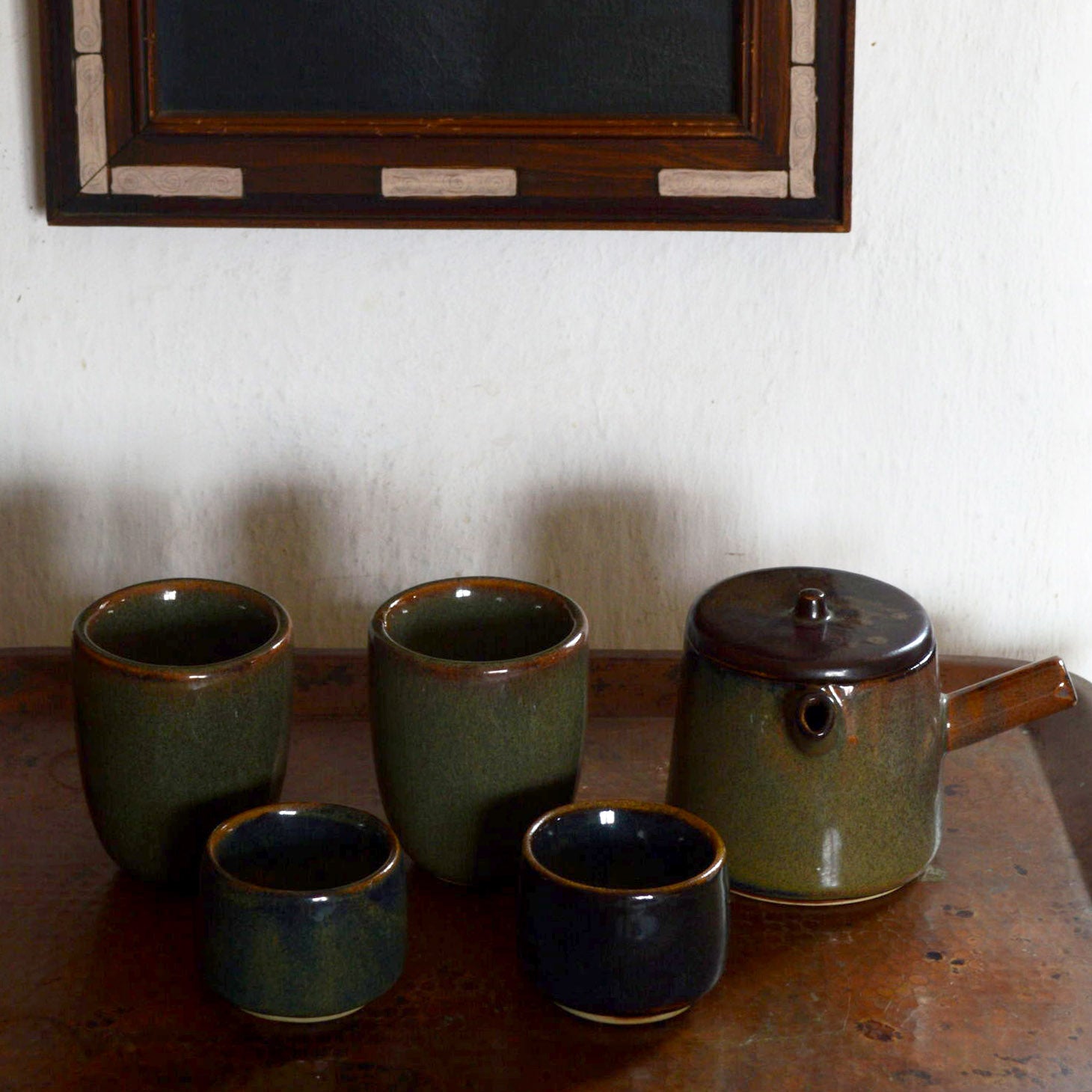 Terracota Green Double Wall Espresso cup