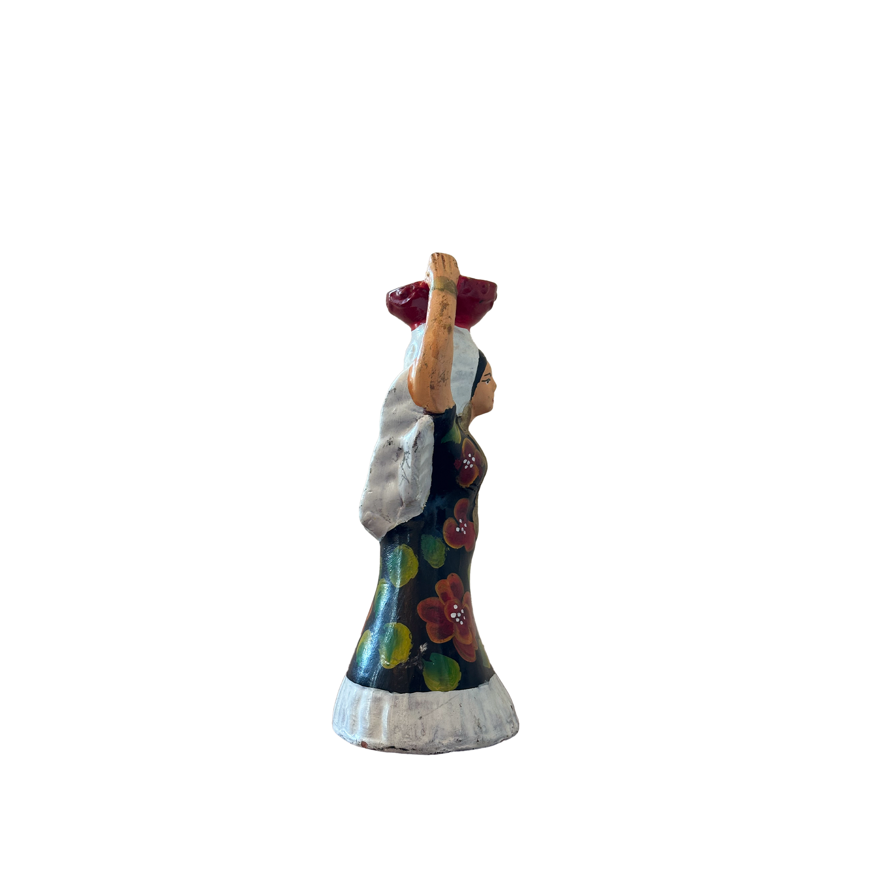 Tehuana Hand Painted Clay Figure