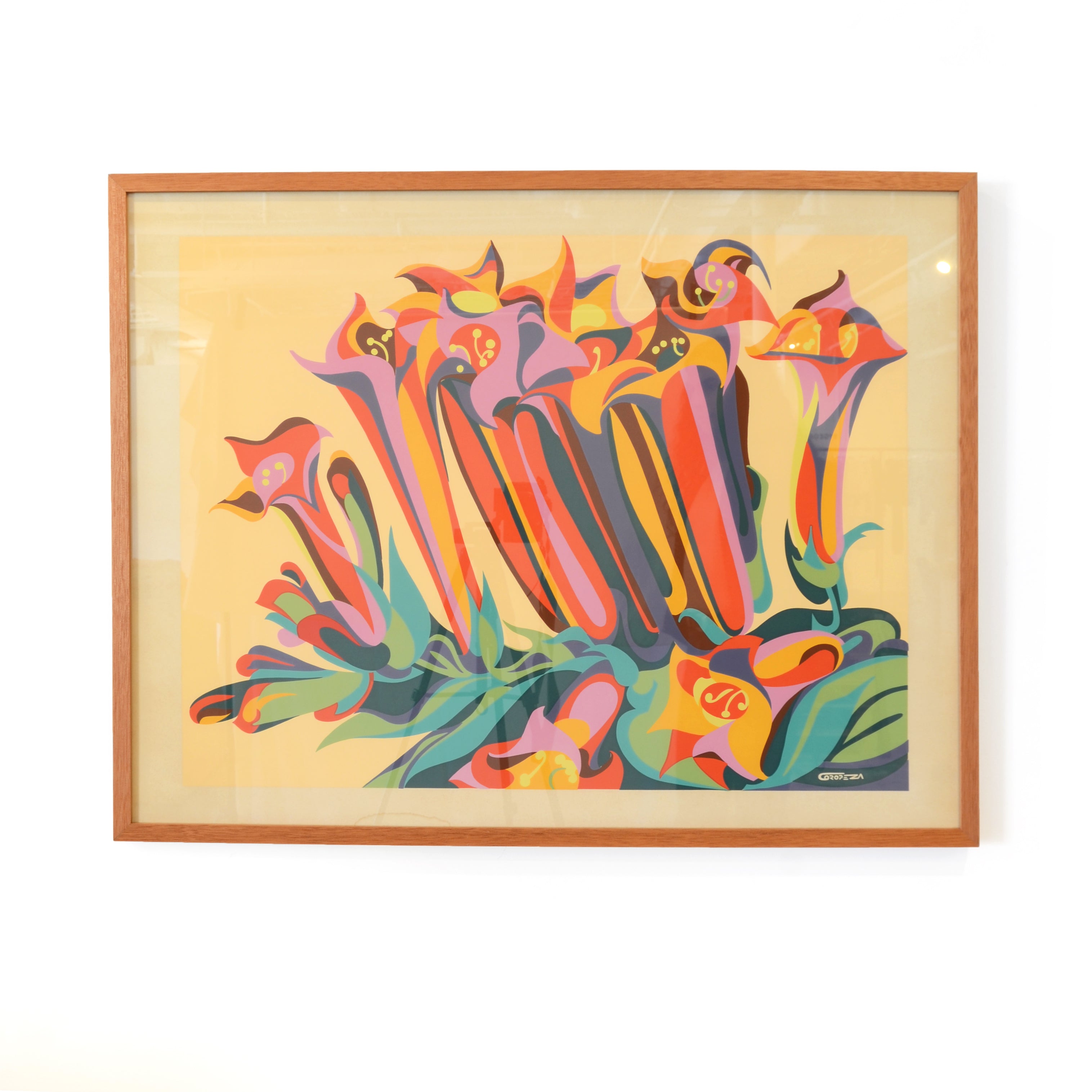 Abstract Tuberose Flower Painting