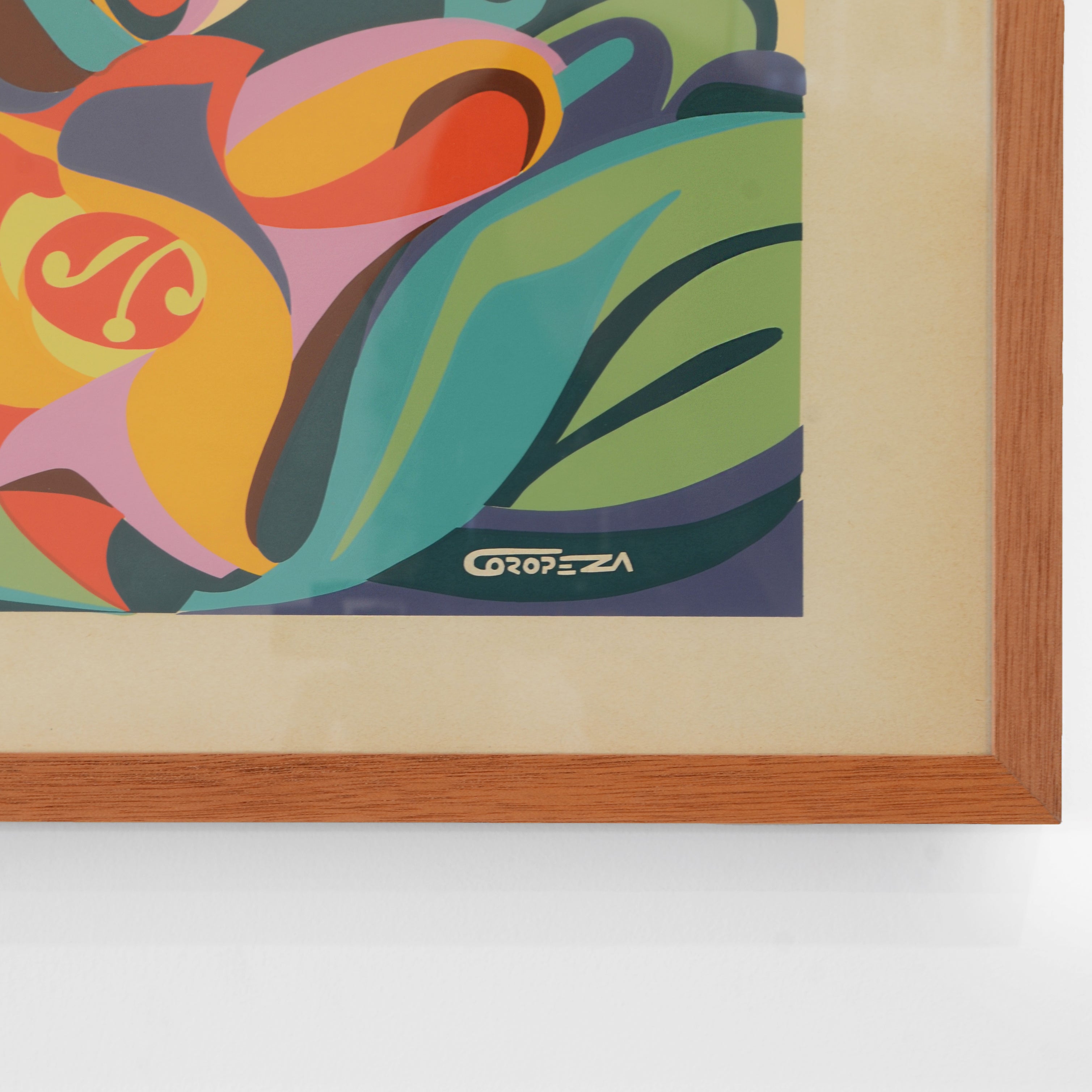 Abstract Tuberose Flower Painting