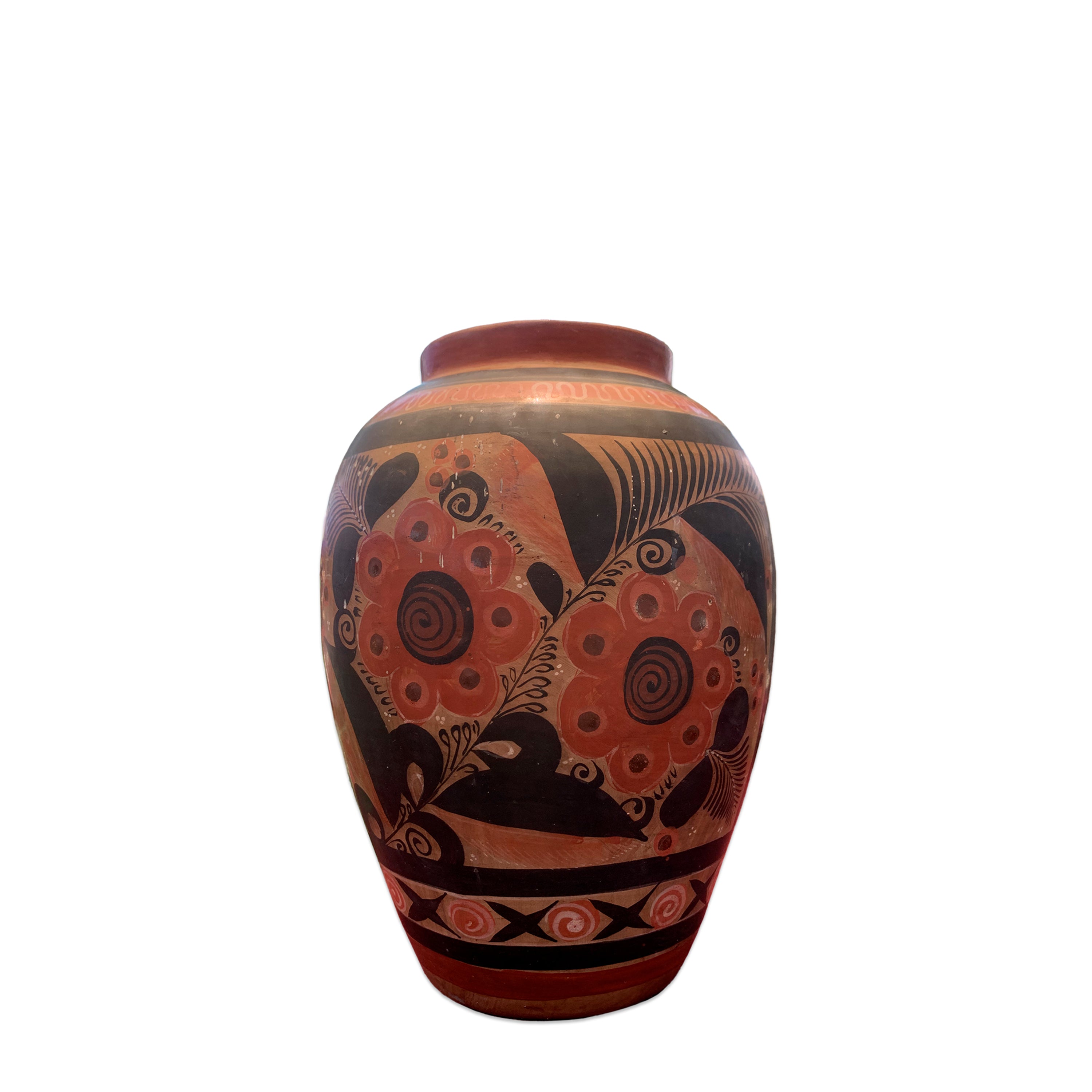 Hand painted Tonalá Sun Vase. C. 1960's.