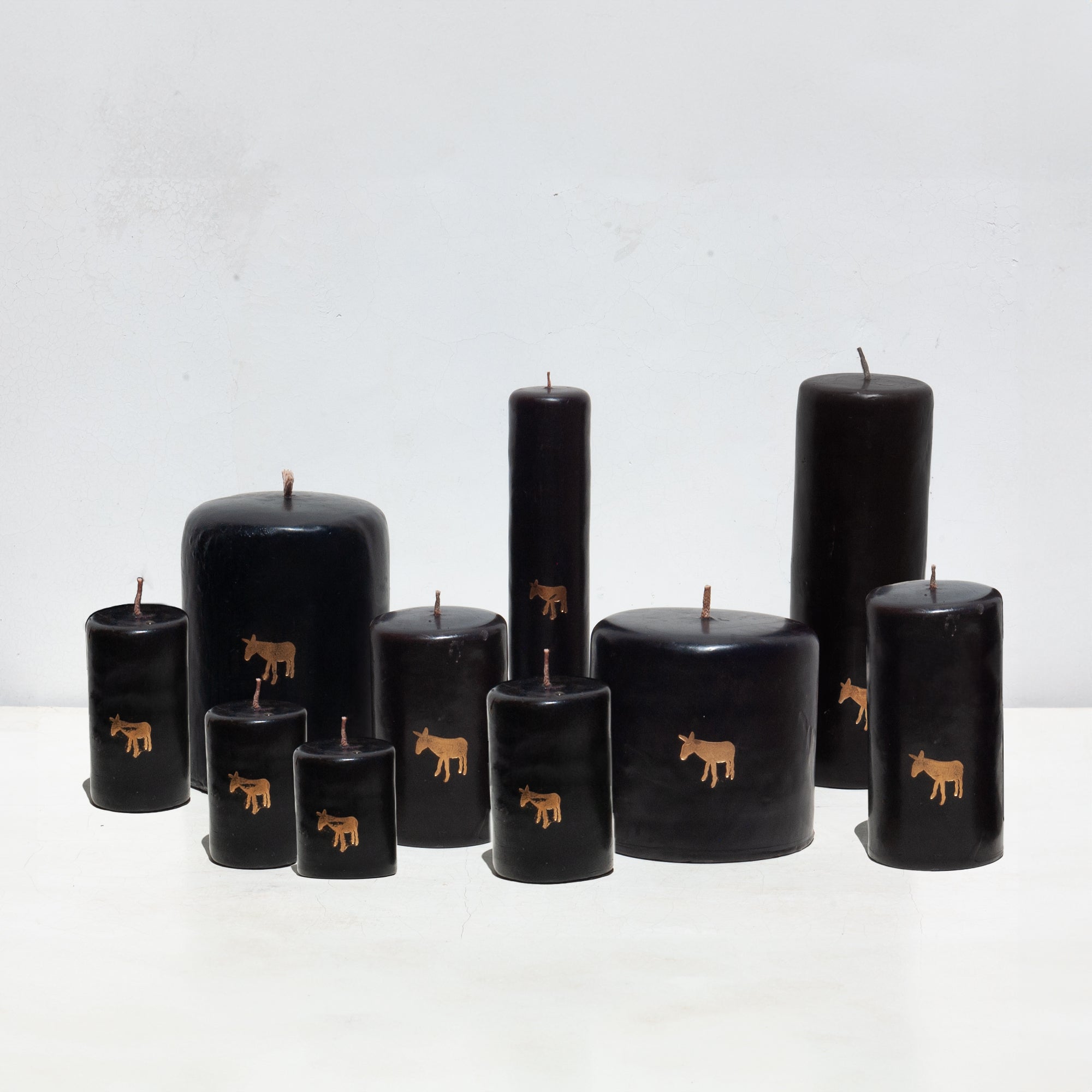 Pilar Black Candle Collection