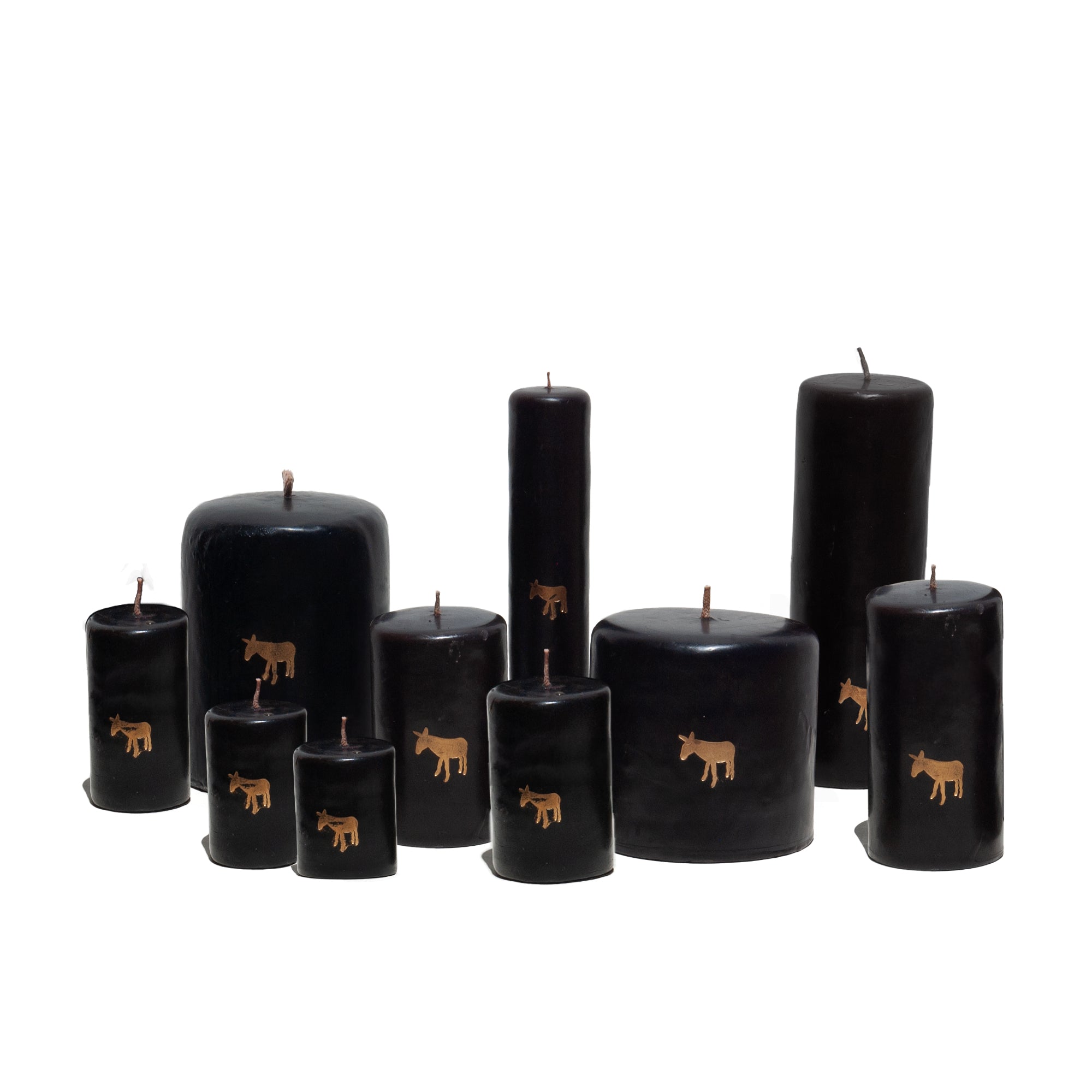 Pilar Black Candle Collection