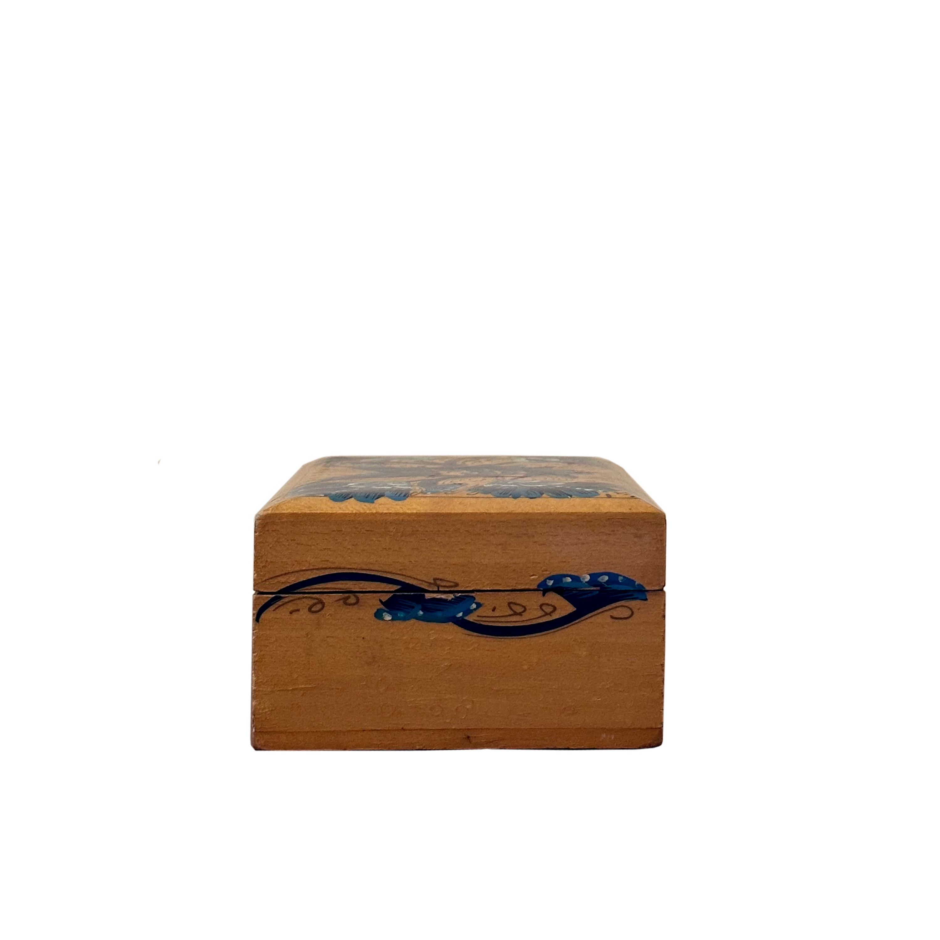 Hand Painted Wooden Maque Box from Puebla c. 1960s