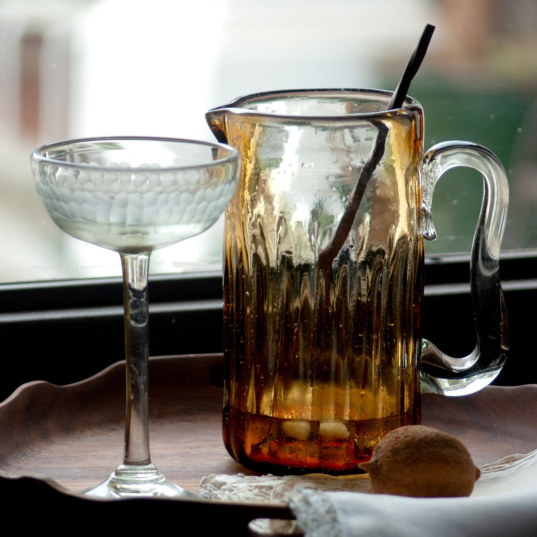 Amber Cocktail Pitcher