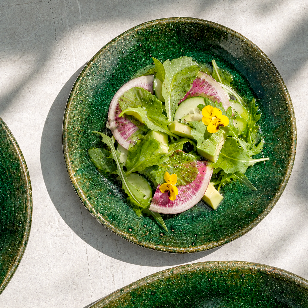 Elena Green Salad Plate