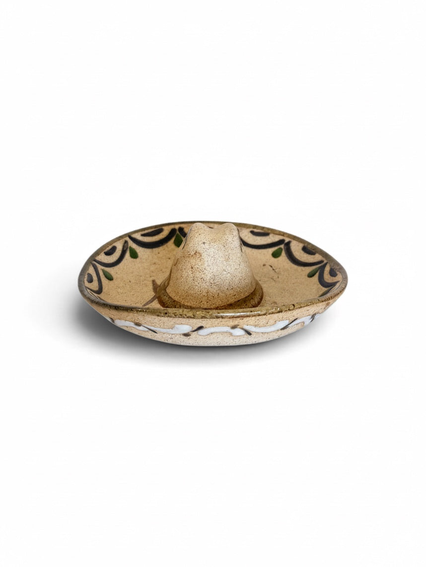 Tlaquepaque Ceramic Sombrero Dish 1970s