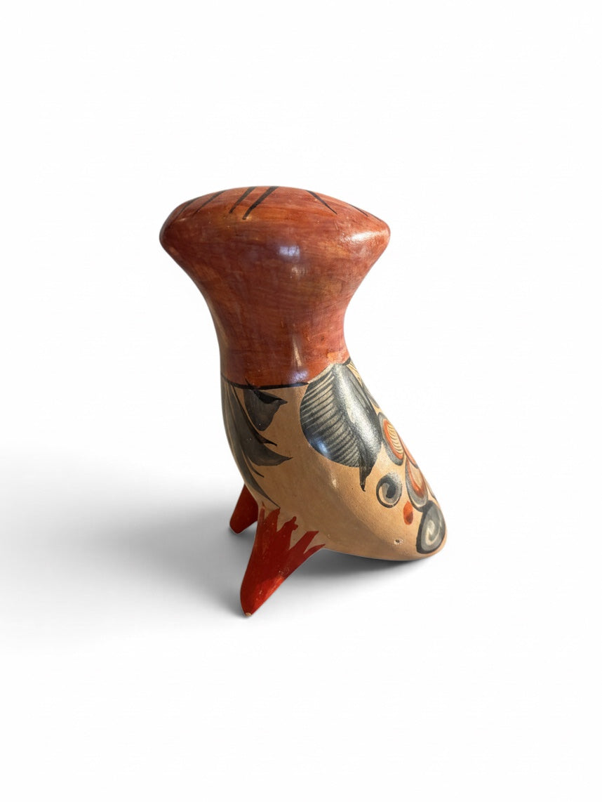 Small Ceramic Bird Figure Owl or Parrot
