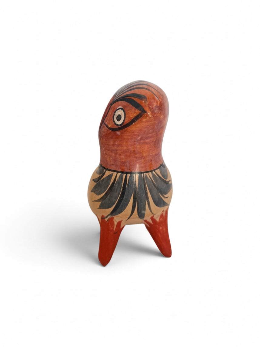 Small Ceramic Bird Figure Owl or Parrot