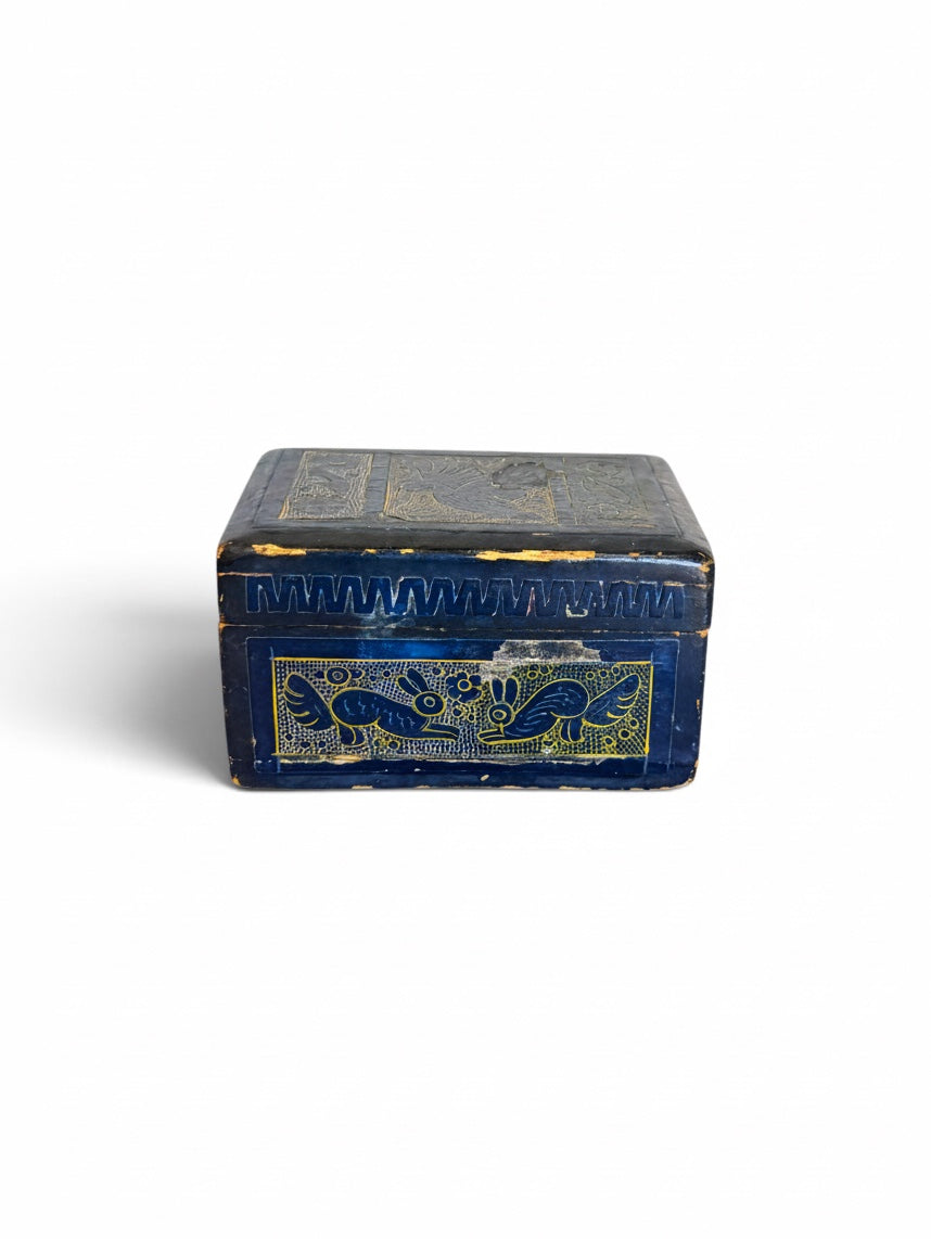 Blue Olinalá Box
