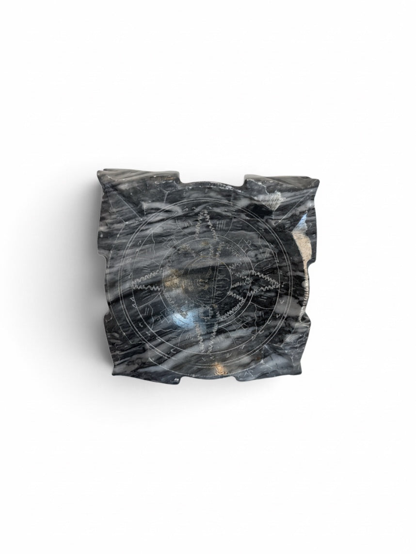 Carved Onyx Ashtray