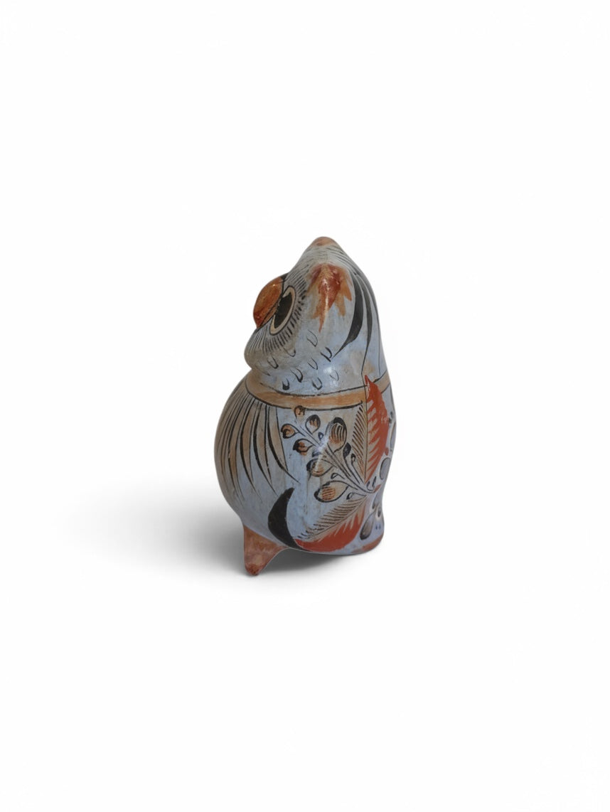 Small Ceramic Bird Figure Owl or Parrot