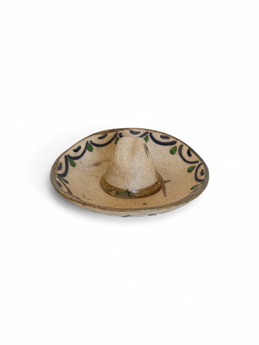 Tlaquepaque Ceramic Sombrero Dish 1970s