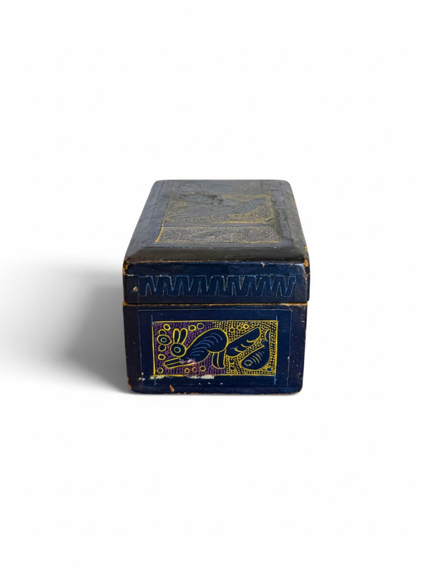 Blue Olinalá Box