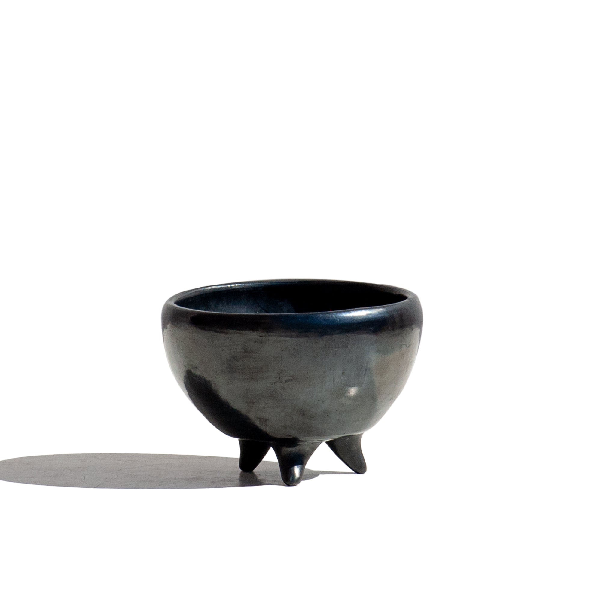 Tripie Salsa Bowl Black Clay