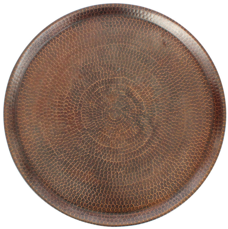 Elena Hammered Copper Tray